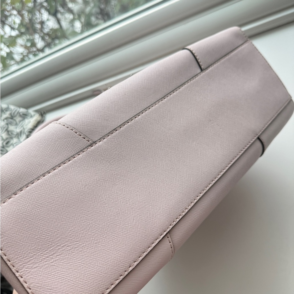 Rebecca Minkoff Amorous Satchel Pink Saffiano Leather Top Handle Bag - Picture 7 of 13